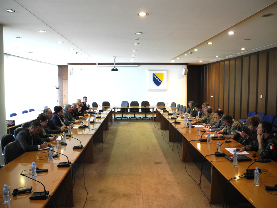 Članovi Zajedničke komisije za odbranu i sigurnost BiH susreli se sa generalom Operativnim komandantom za Operaciju Althea EUFOR i zamjenikom vrhovnog komandanta savezničkih snaga u Evropi